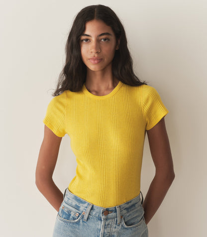 DÔEN Women Vivi Cashmere Tee - Citrus
