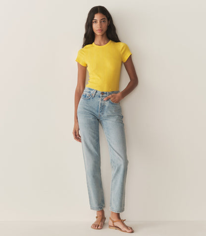 DÔEN Women Vivi Cashmere Tee - Citrus