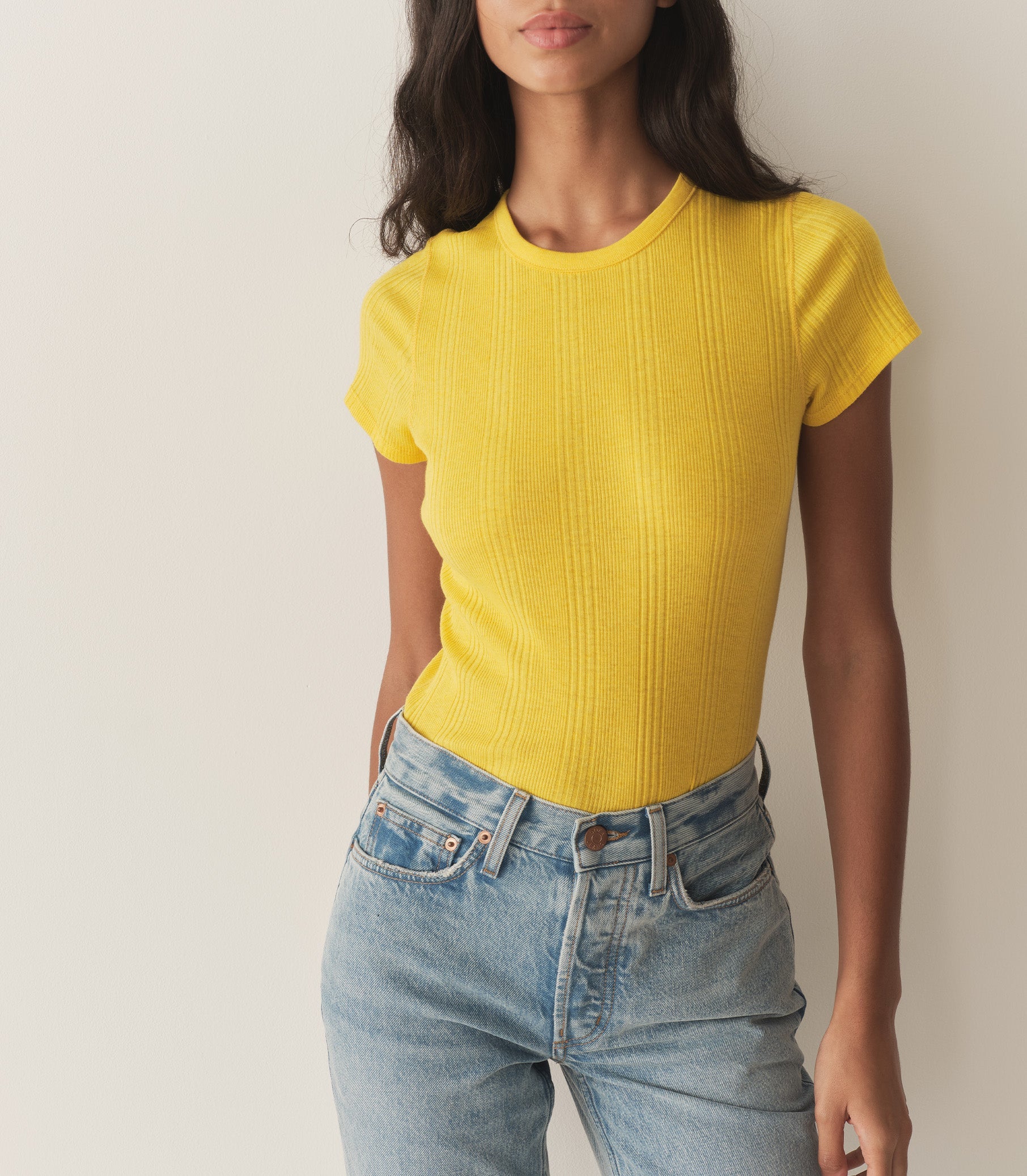 DÔEN Women Vivi Cashmere Tee - Citrus