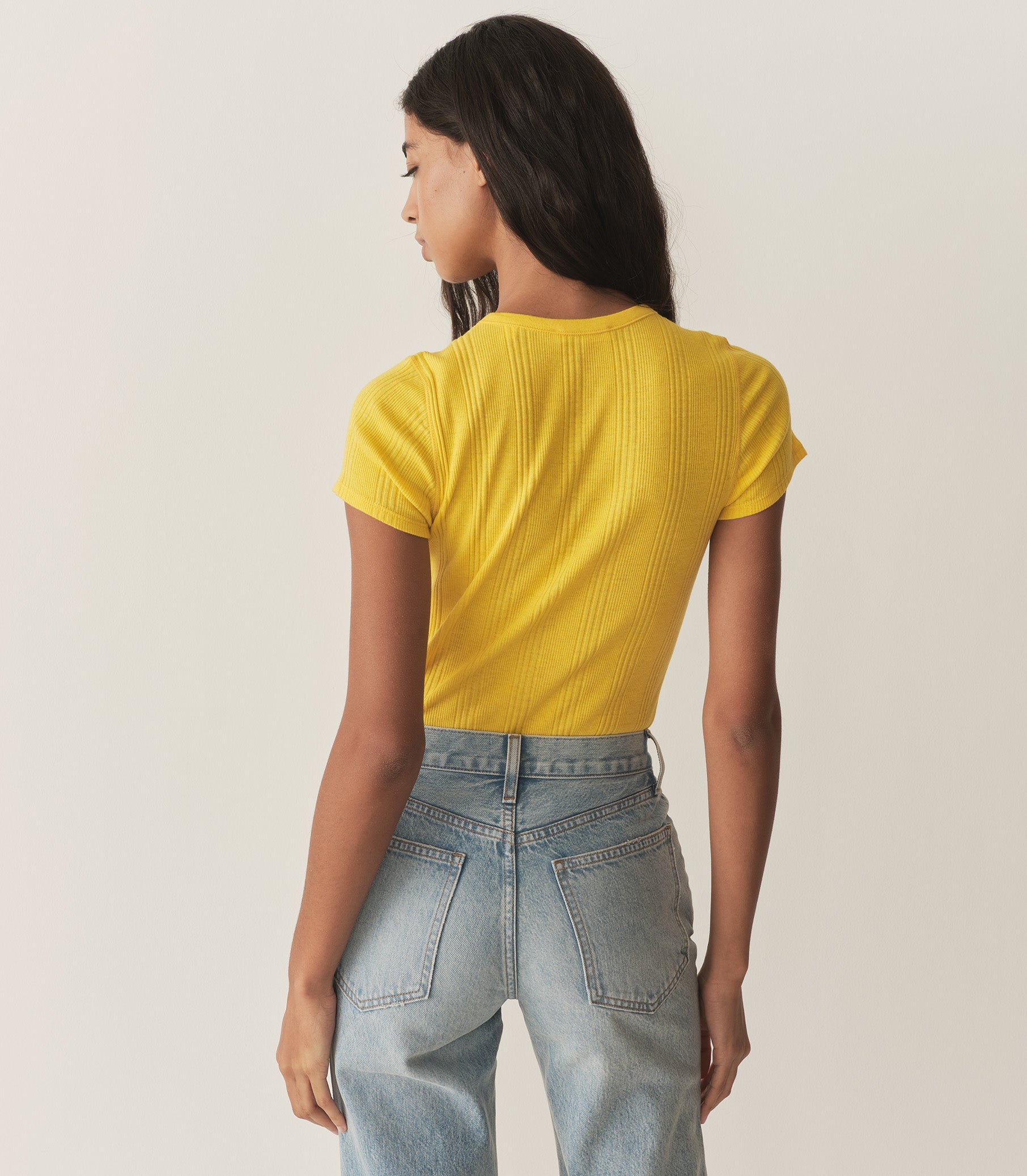 DÔEN Women Vivi Cashmere Tee - Citrus
