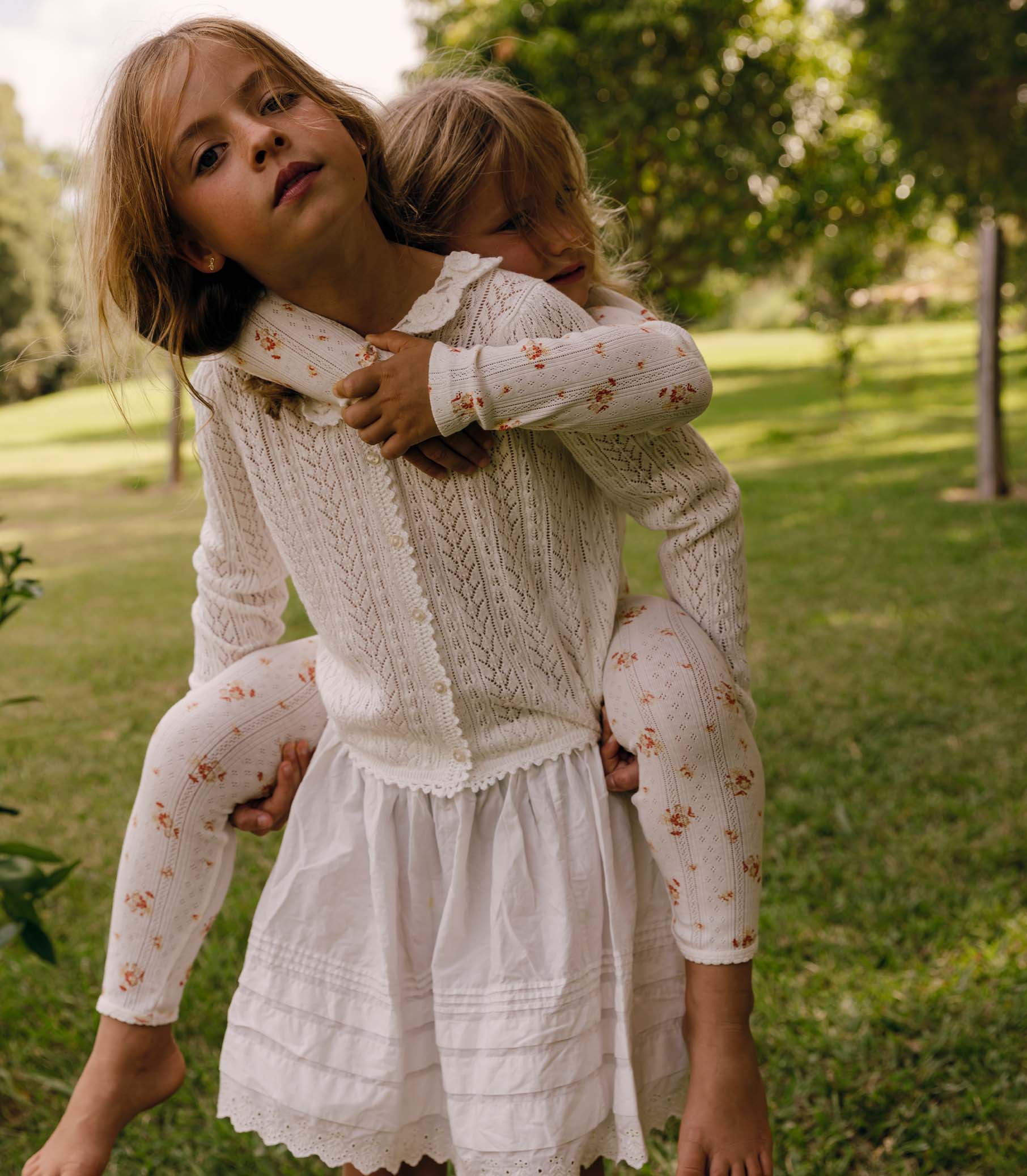 DÔEN Kids Little Martina Cardigan - Pale Lily