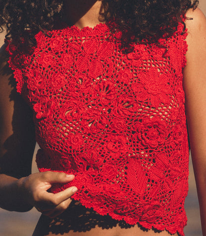 DÔEN Women Marcia Top - Carmine