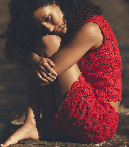 DÔEN Women Marcia Top - Carmine