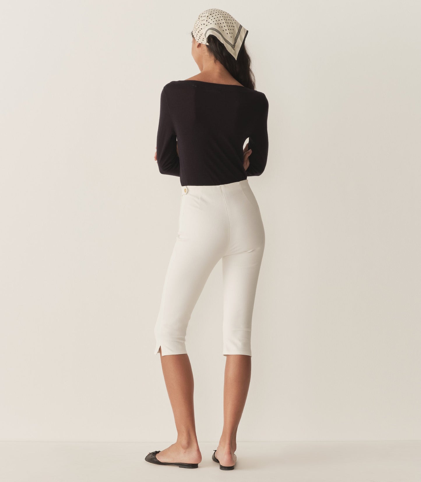 DÔEN Women Lula Capri Pant - Salt