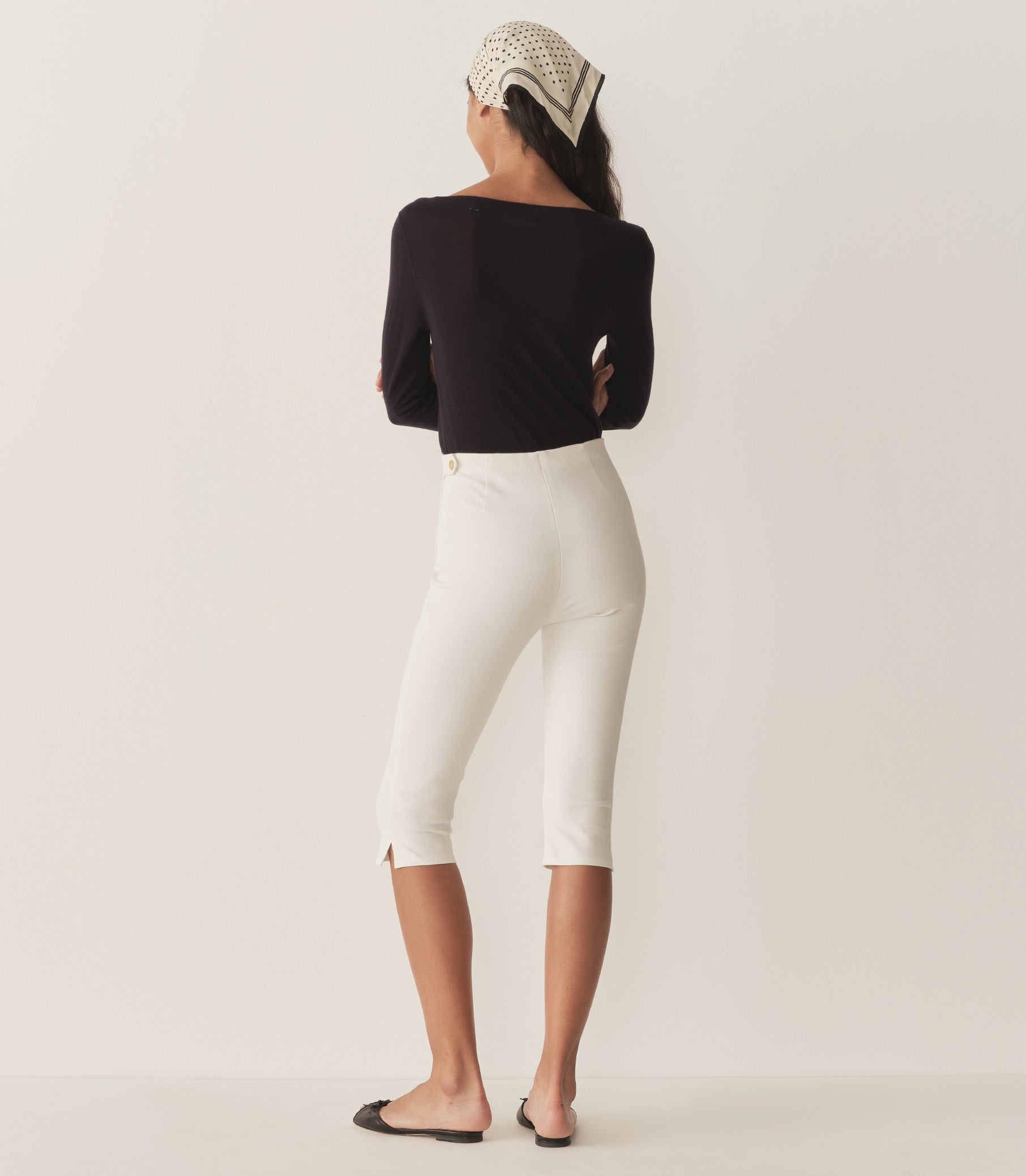 DÔEN Women Lula Capri Pant - Salt