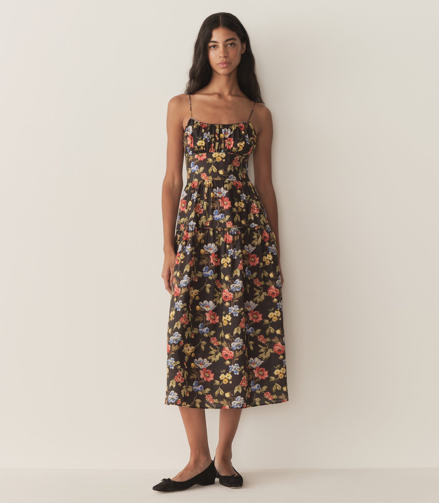 DÔEN Women Benoit Dress - Noir Wild Rose