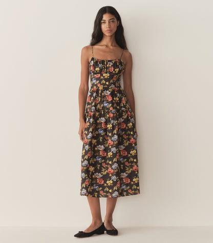 DÔEN Women Benoit Dress - Noir Wild Rose