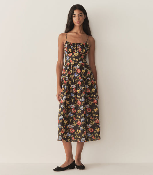 DÔEN Women Benoit Dress - Noir Wild Rose