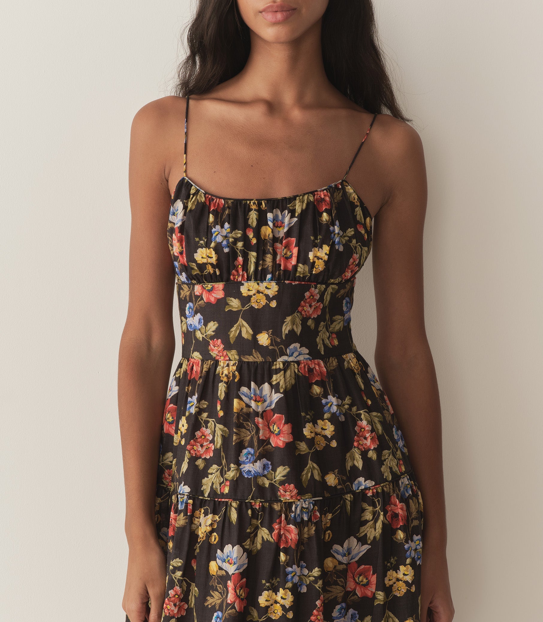 DÔEN Women Benoit Dress - Noir Wild Rose