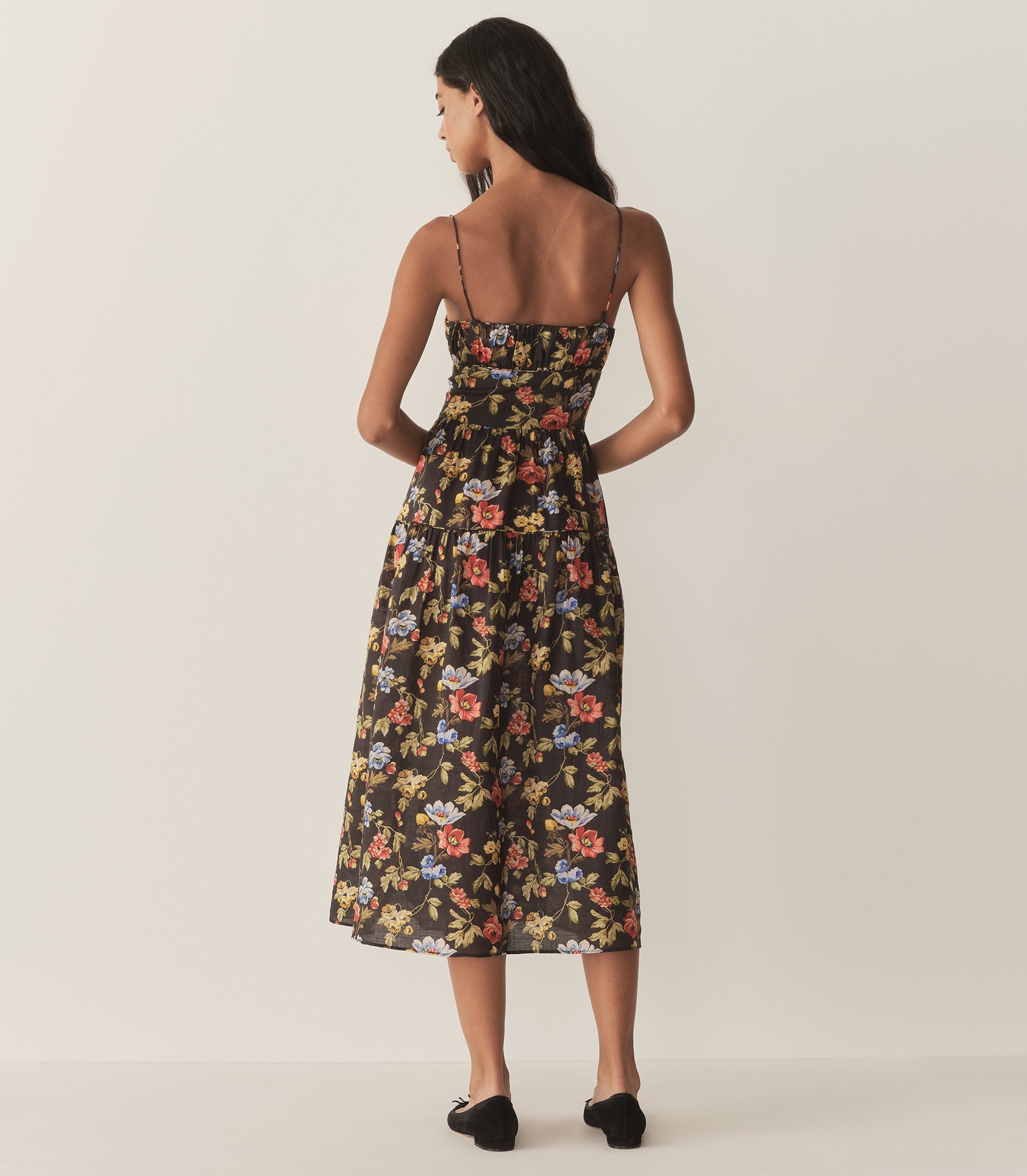DÔEN Women Benoit Dress - Noir Wild Rose