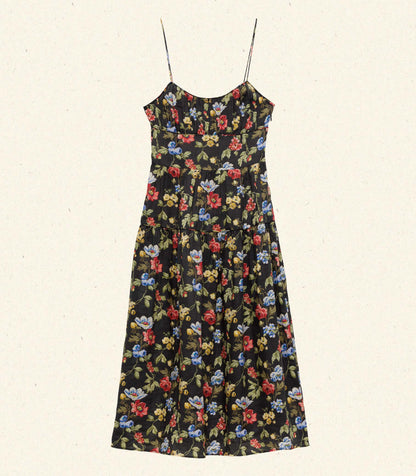 DÔEN Women Benoit Dress - Noir Wild Rose
