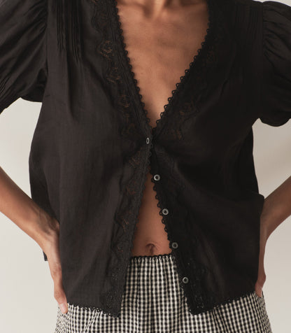 DÔEN Women Brigitta Top - Black
