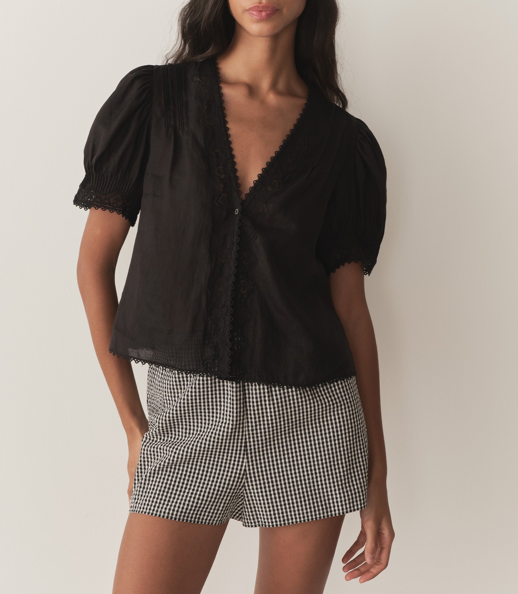 DÔEN Women Brigitta Top - Black