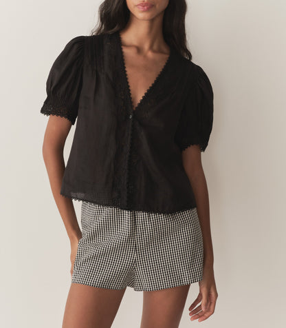DÔEN Women Brigitta Top - Black