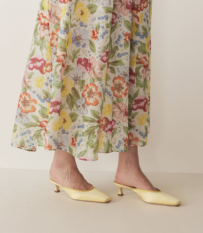 DÔEN Women Luma Heel - Lemon Satin