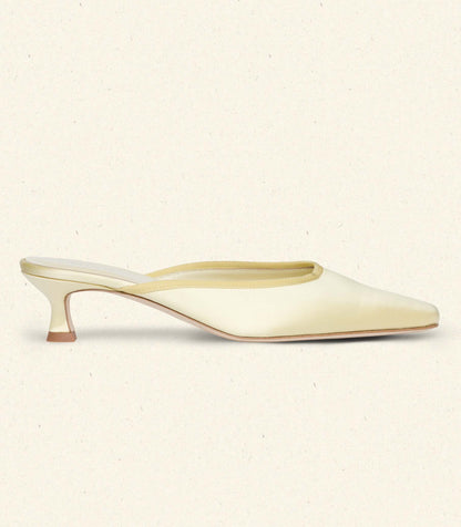 DÔEN Women Luma Heel - Lemon Satin