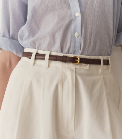 DÔEN Women Zaza Belt - Chocolate Nappa