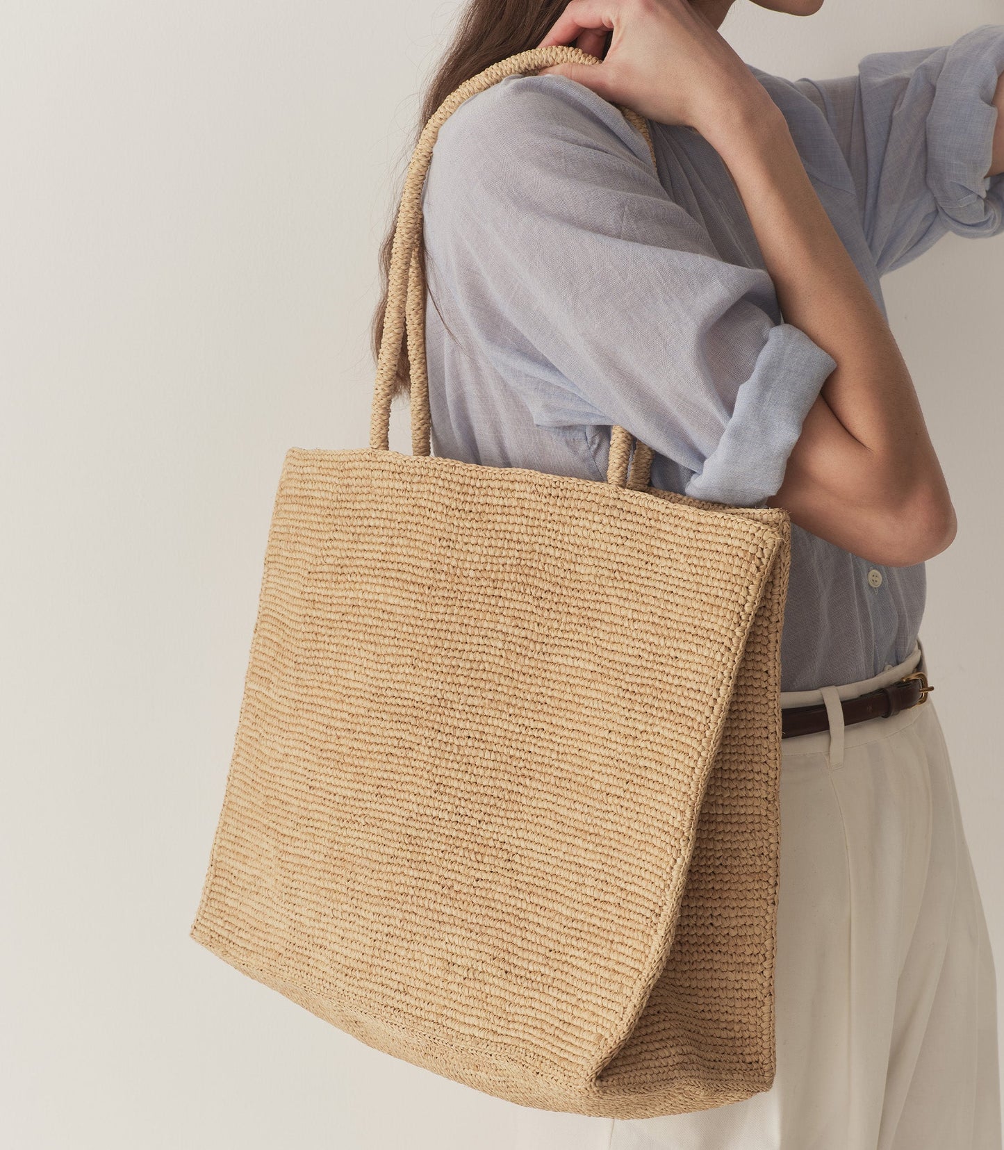 DÔEN Women Grande Mathilde Bag - Natural Raffia