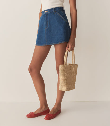 DÔEN Women Bateau Bag - Natural Raffia