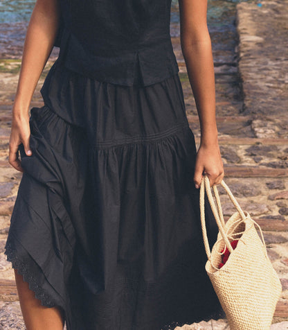 DÔEN Women Bateau Bag - Natural Raffia
