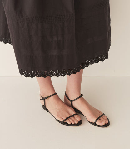 DÔEN Women Sartene Sandal - Black Nappa