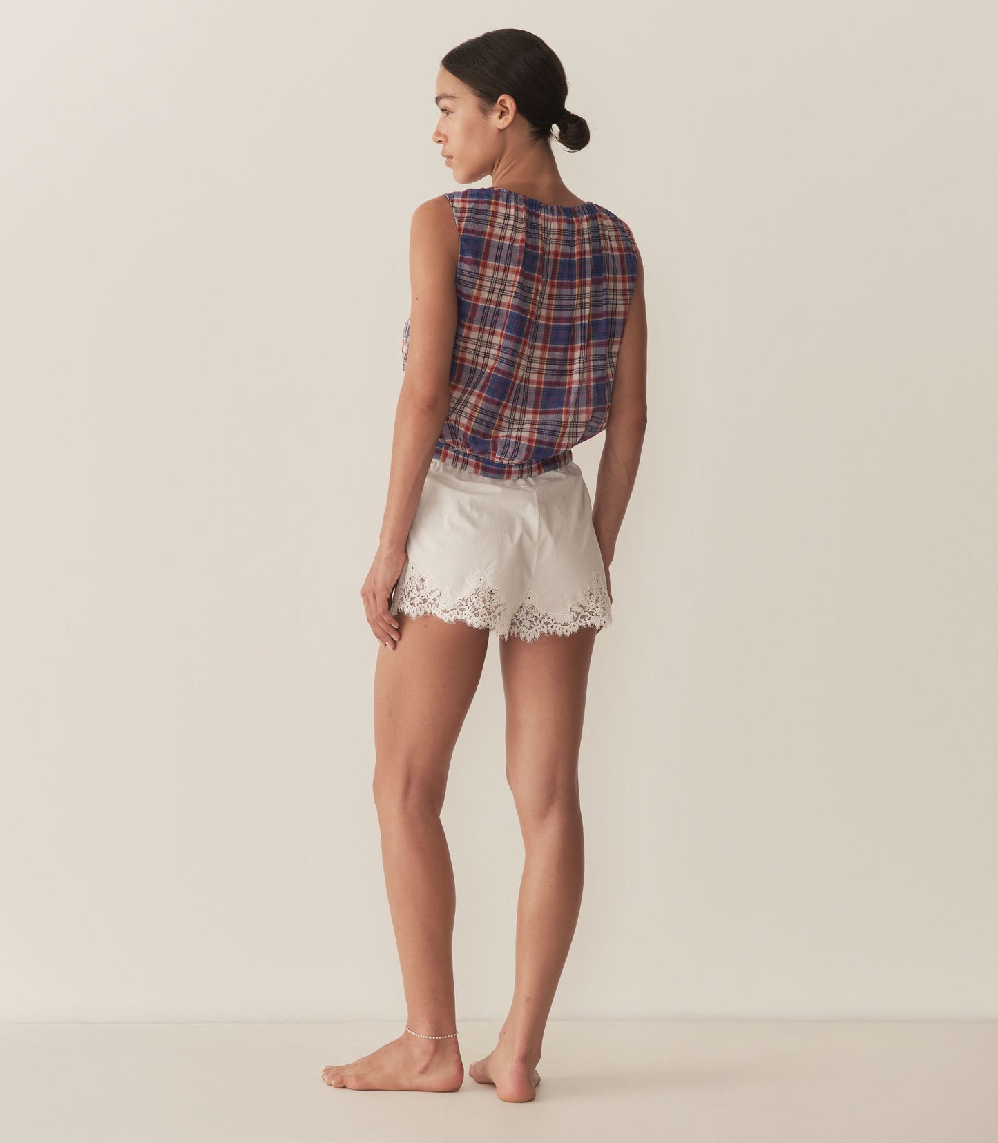 DÔEN Women Theo Top - Cote D'Azur Plaid