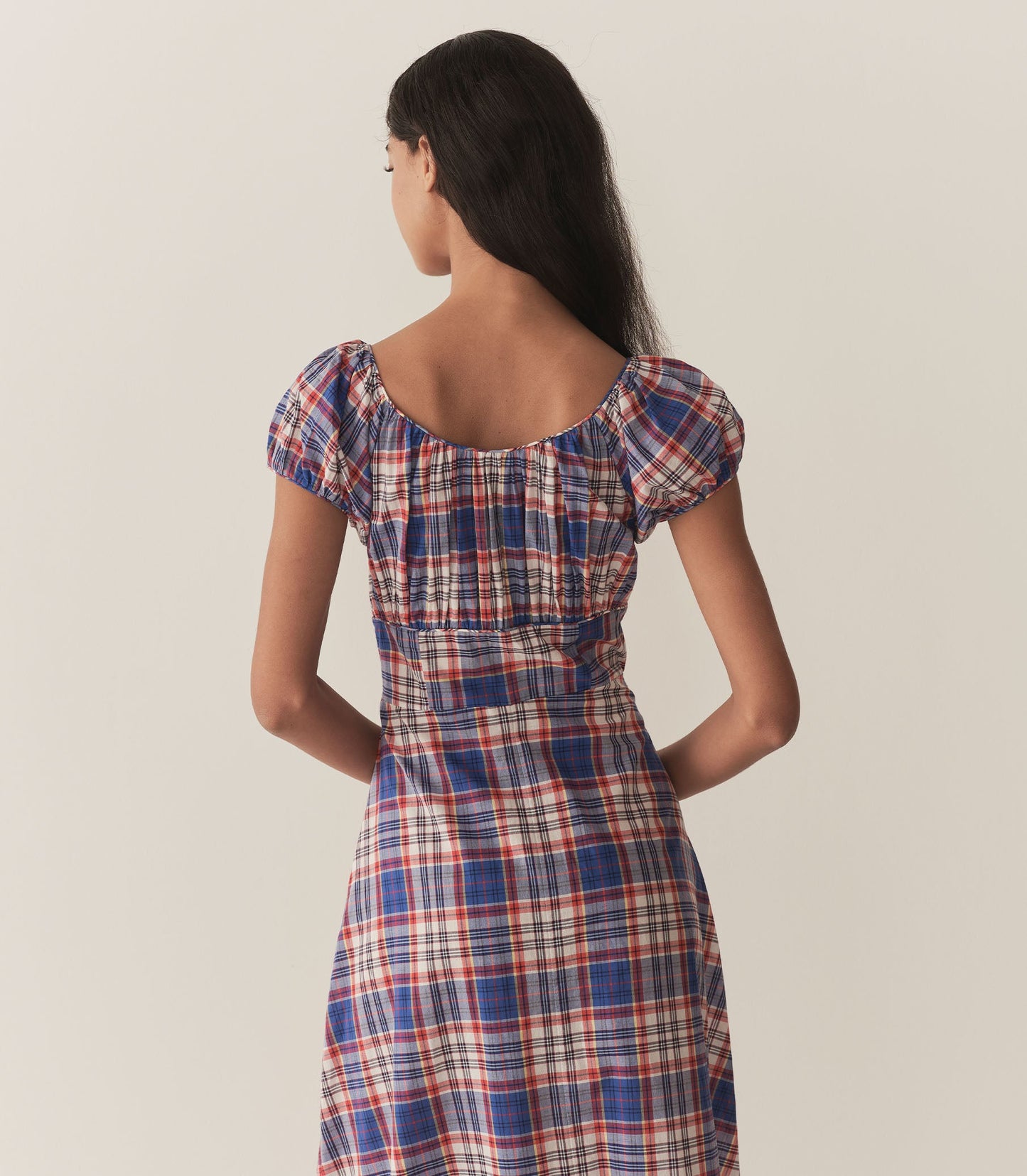 DÔEN Women Ramona Dress - Cote D'Azur Plaid