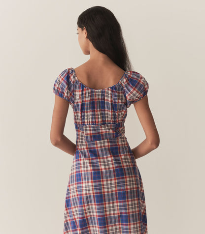 DÔEN Women Ramona Dress - Cote D'Azur Plaid