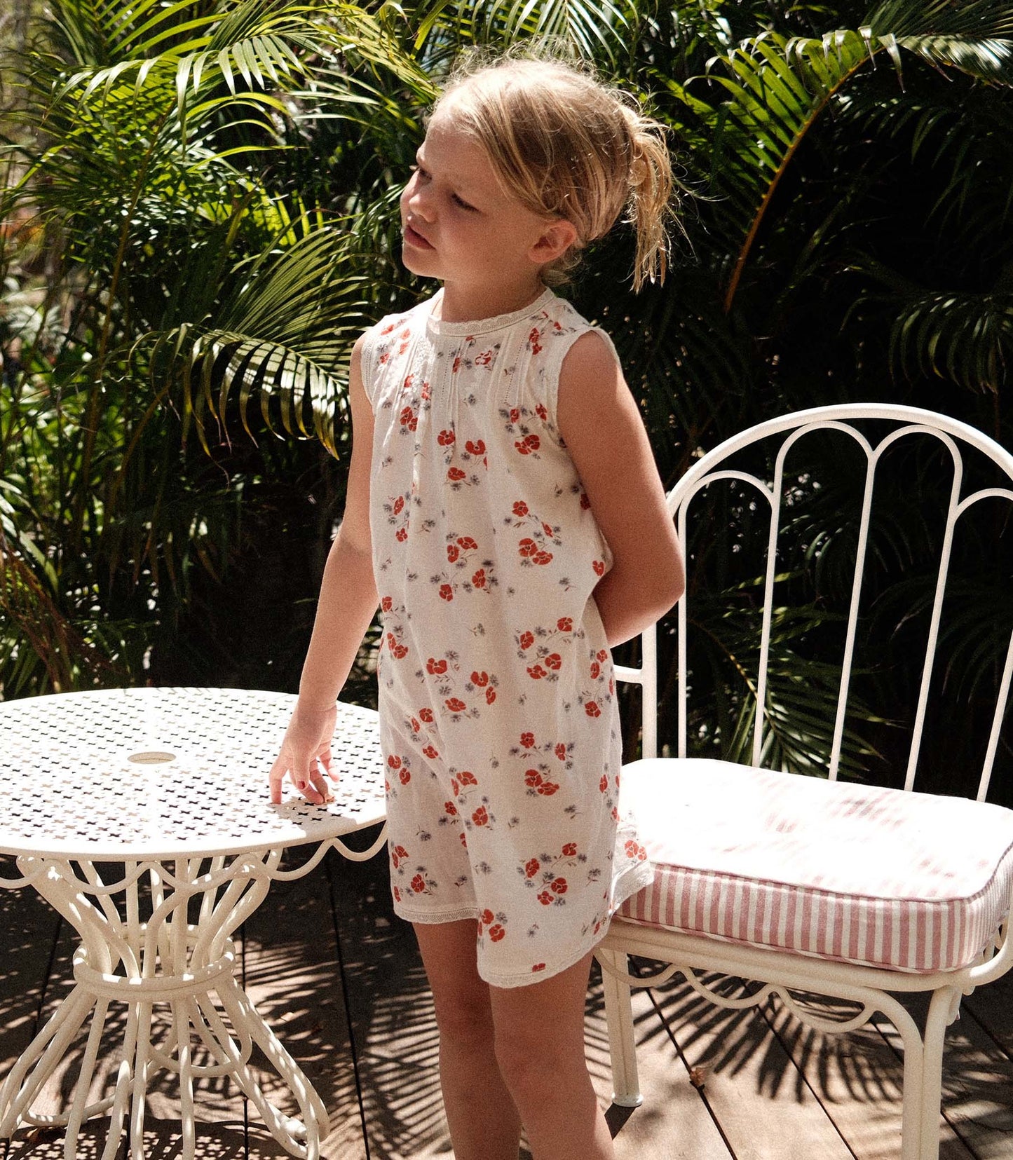 DÔEN Kids Elsa Dress - Poppy Field