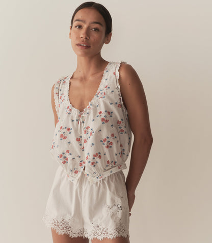 DÔEN Women Traveler Top - Poppy Field