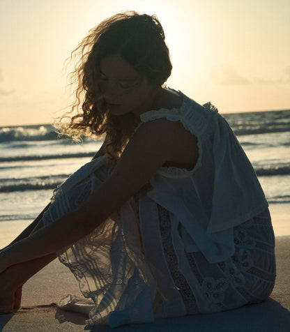 DÔEN Women Allura Skirt - Salt