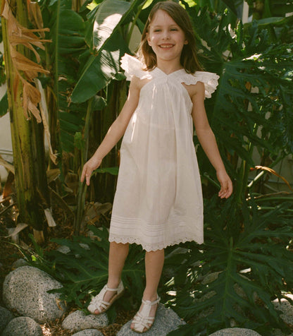 DÔEN Kids Little Nisha Dress - Salt
