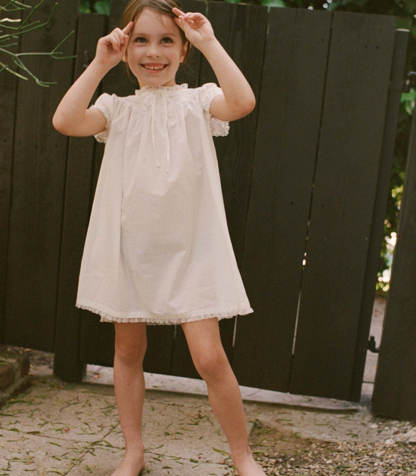 DÔEN Kids Abelle Dress - Salt