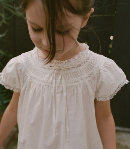 DÔEN Kids Abelle Dress - Salt