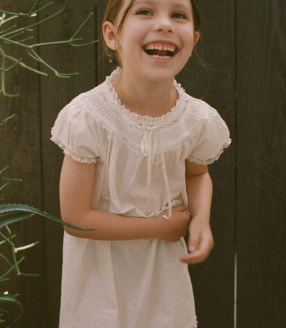 DÔEN Kids Abelle Dress - Salt