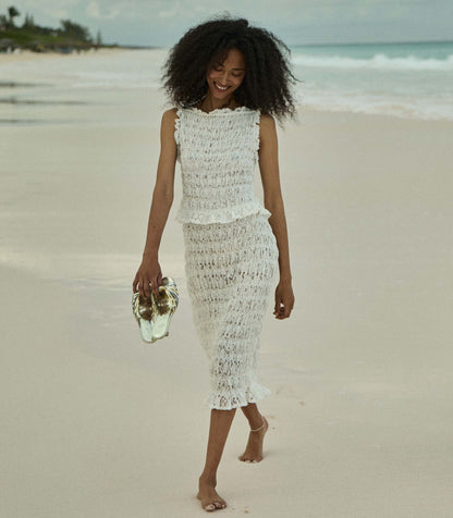 DÔEN Women Rachelle Skirt - Salt