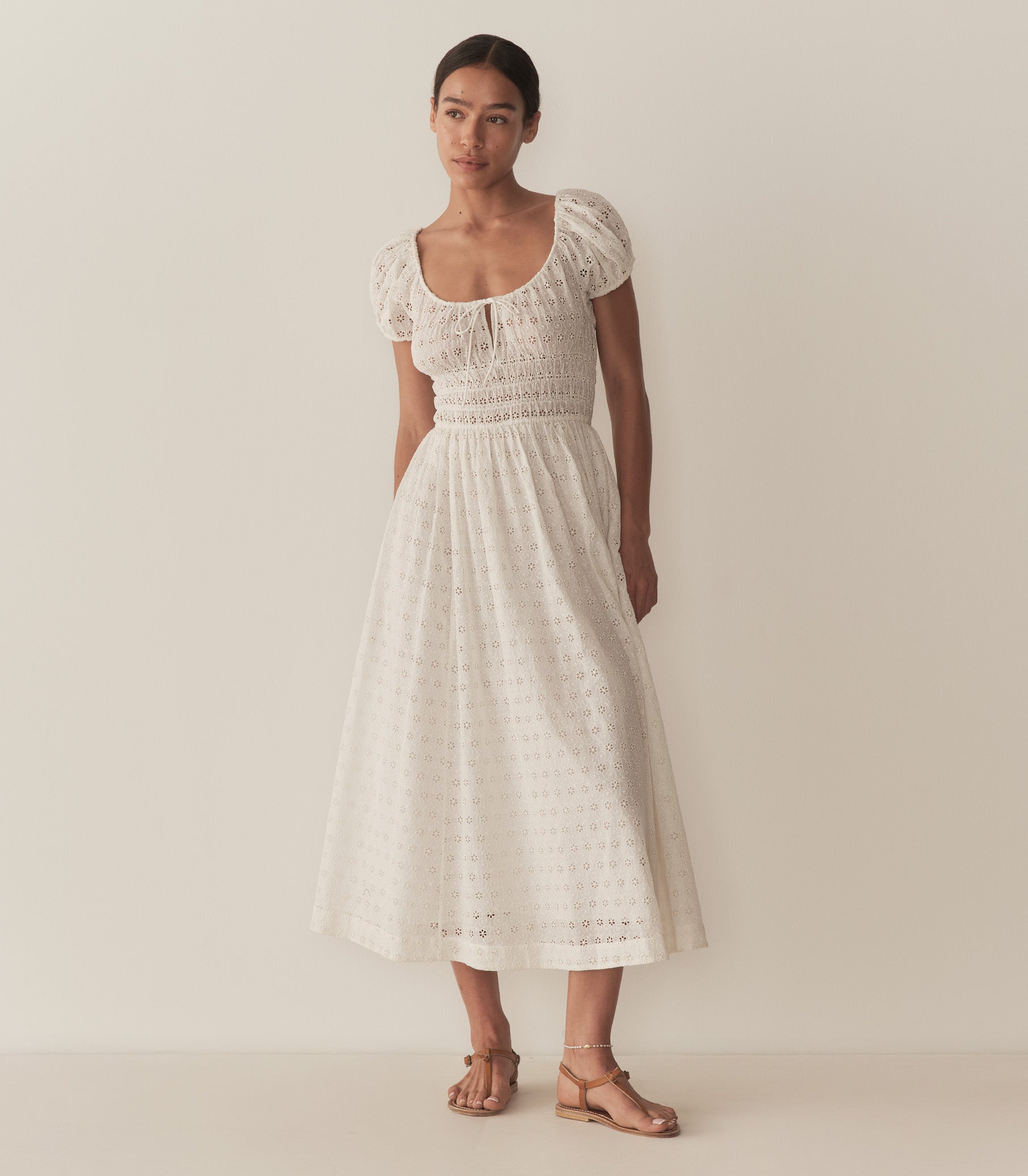 DÔEN Women Quinn Dress - Salt