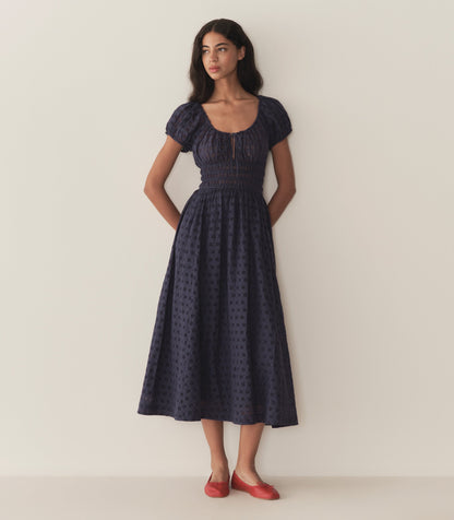 DÔEN Women Quinn Dress - Adriatic Eyelet