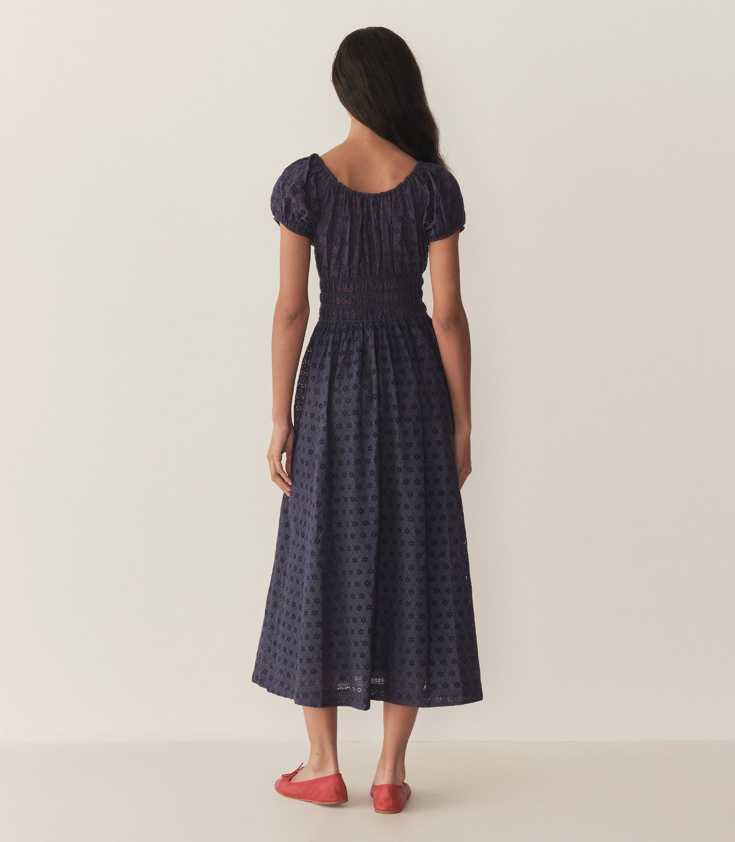 DÔEN Women Quinn Dress - Adriatic Eyelet