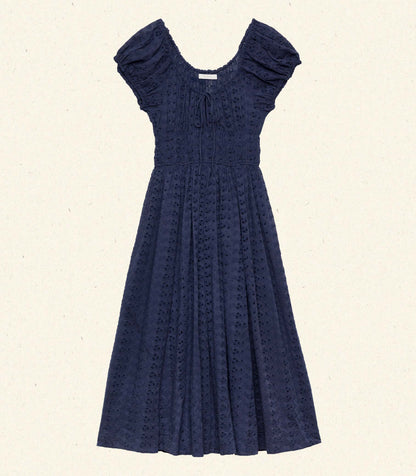 DÔEN Women Quinn Dress - Adriatic Eyelet