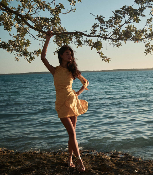 DÔEN Women Marcella Dress - Gilded Marguerite Jolie