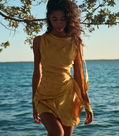 DÔEN Women Marcella Dress - Gilded Marguerite Jolie