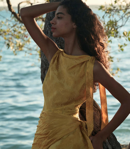 DÔEN Women Marcella Dress - Gilded Marguerite Jolie