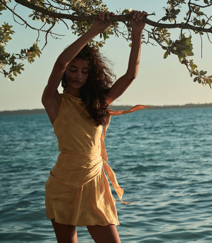 DÔEN Women Marcella Dress - Gilded Marguerite Jolie