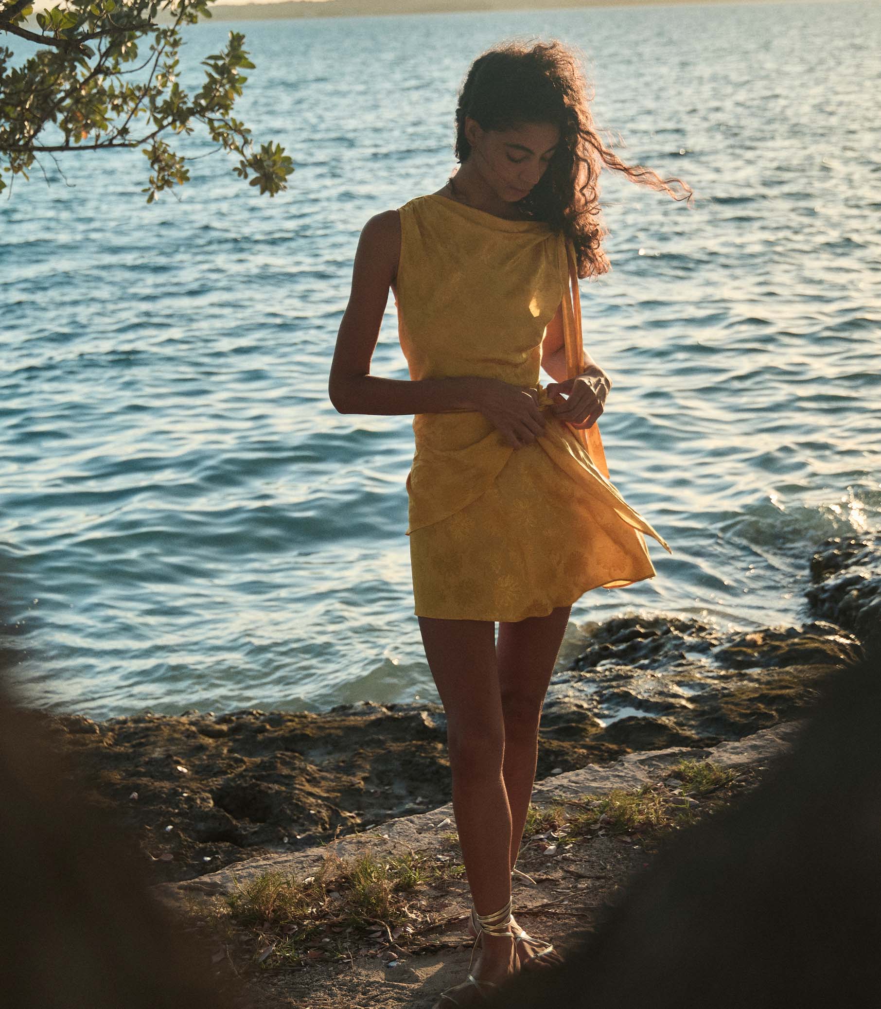 DÔEN Women Marcella Dress - Gilded Marguerite Jolie