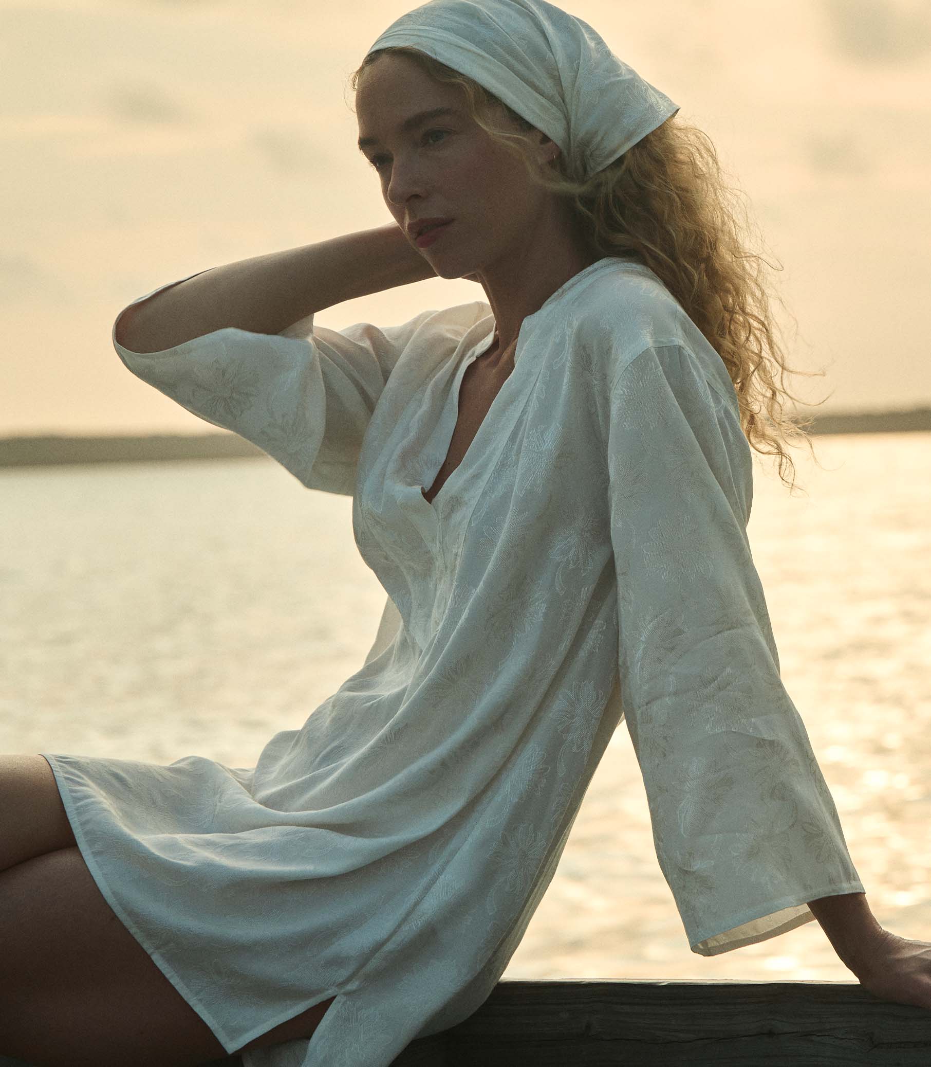 DÔEN Women Leona Dress - Salt Marguerite Jolie