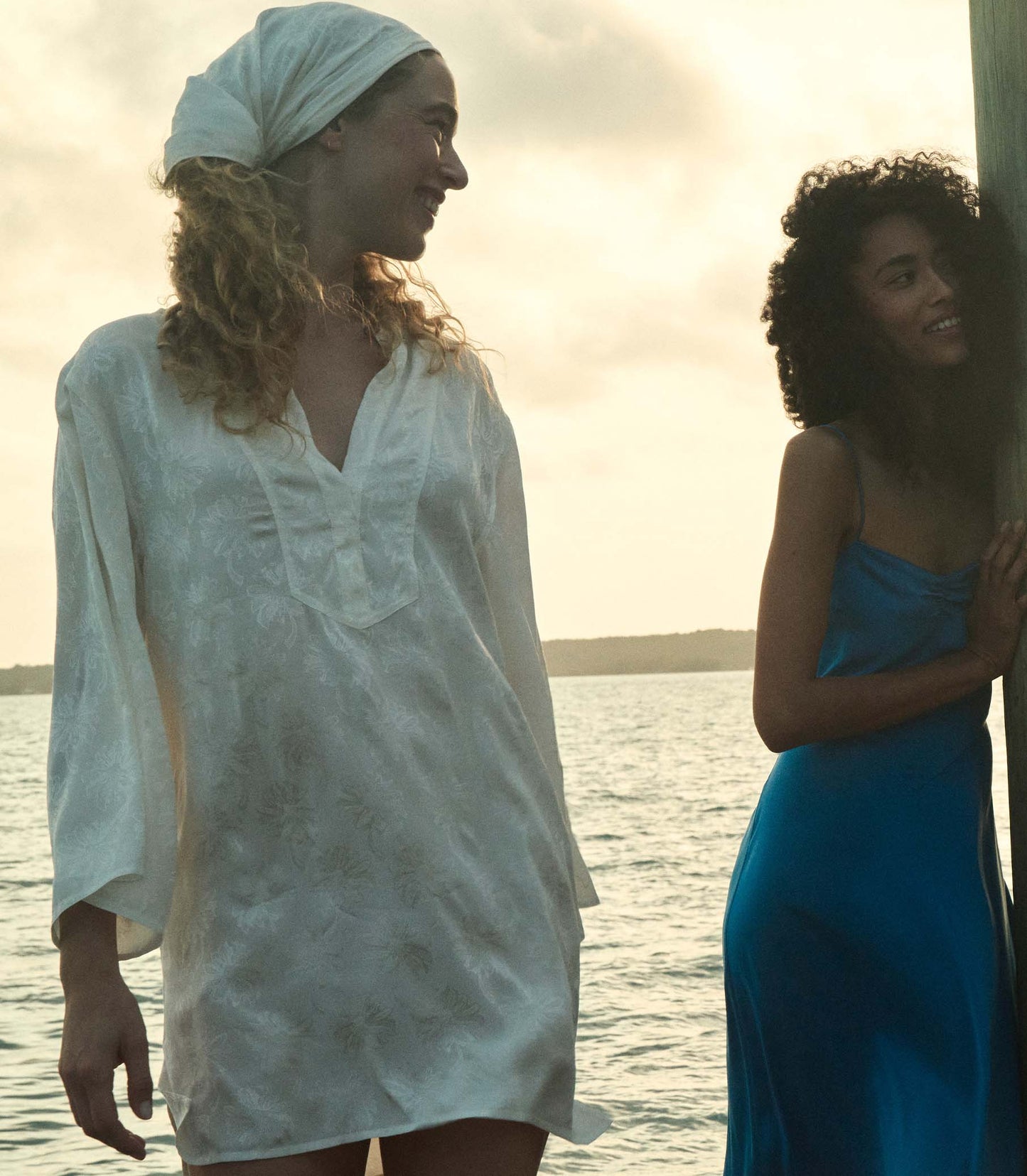DÔEN Women Leona Dress - Salt Marguerite Jolie