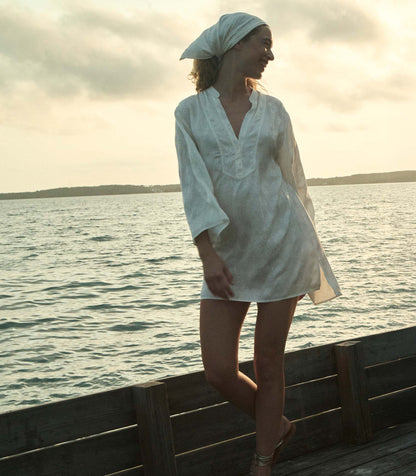 DÔEN Women Leona Dress - Salt Marguerite Jolie