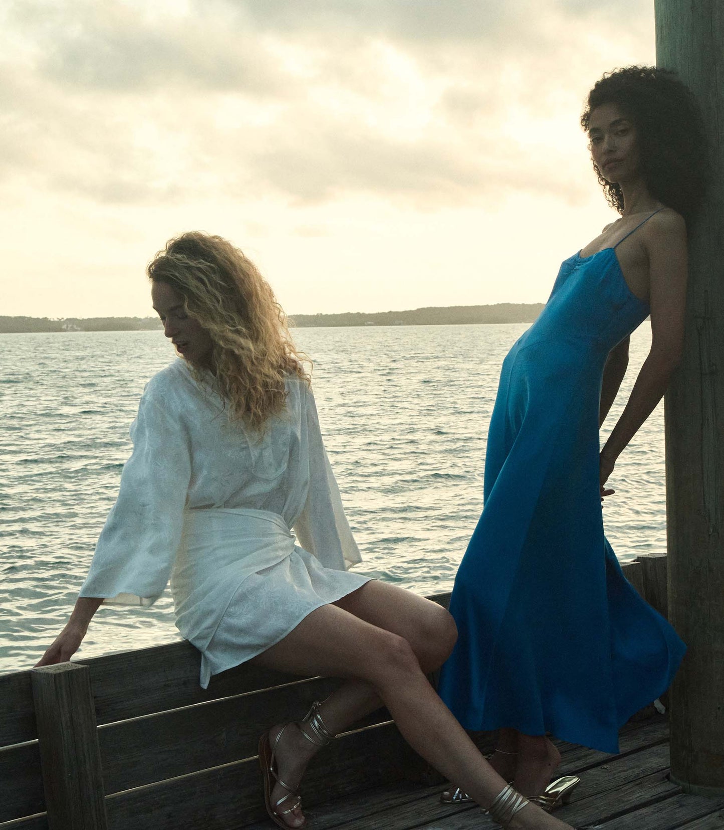 DÔEN Women Leona Dress - Salt Marguerite Jolie