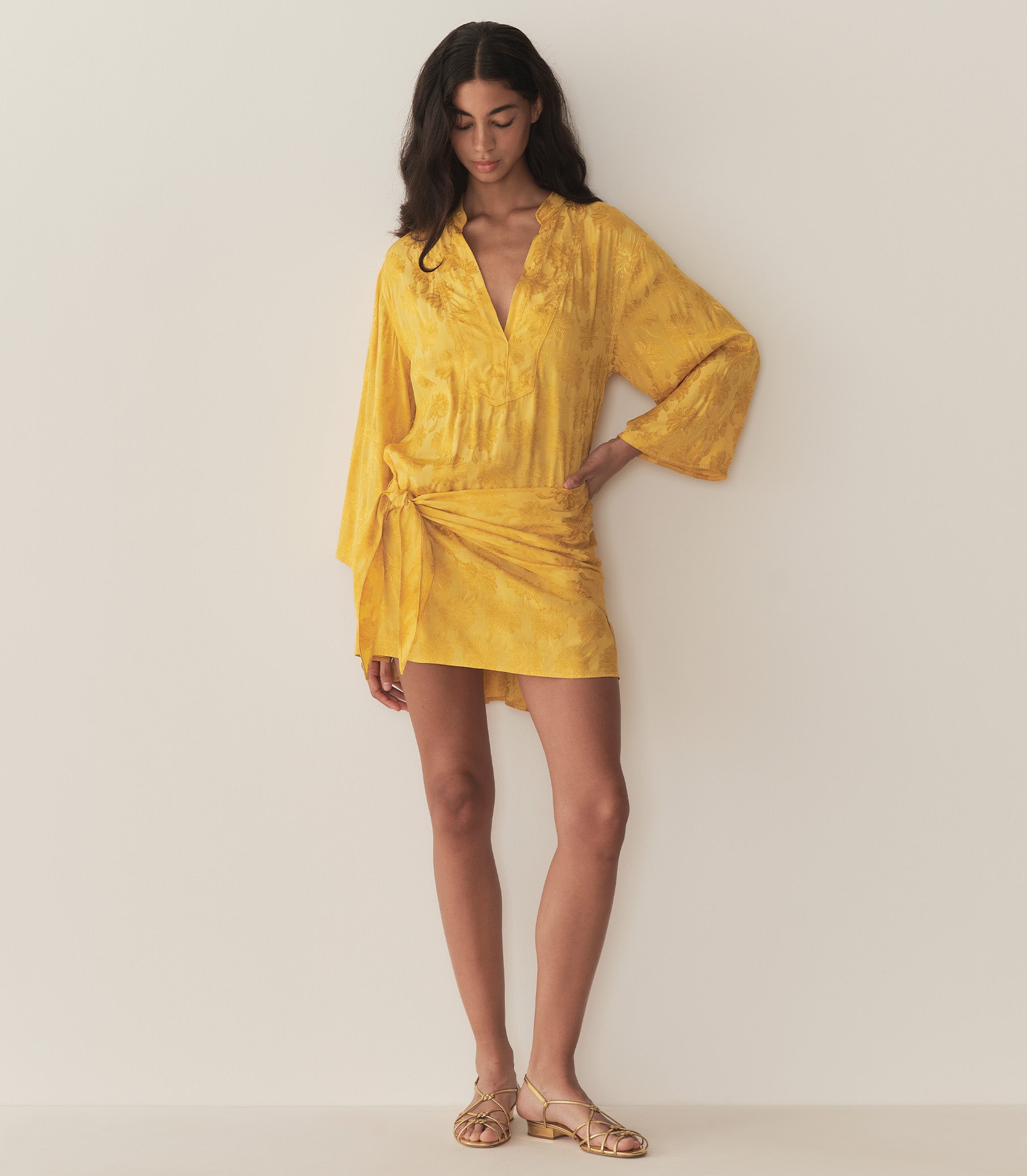 DÔEN Women Leona Dress - Gilded Marguerite Jolie